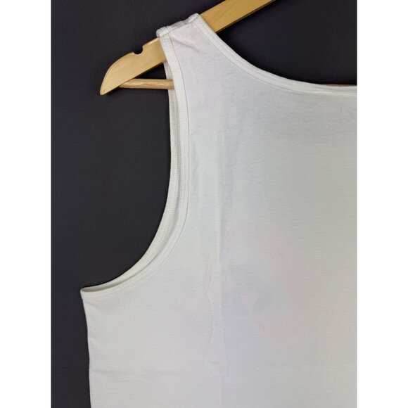 Vintage Y2K Walt Disney Mickey Mouse Epcot Center Tank Top Promo Art Logo White - Picture 10 of 15